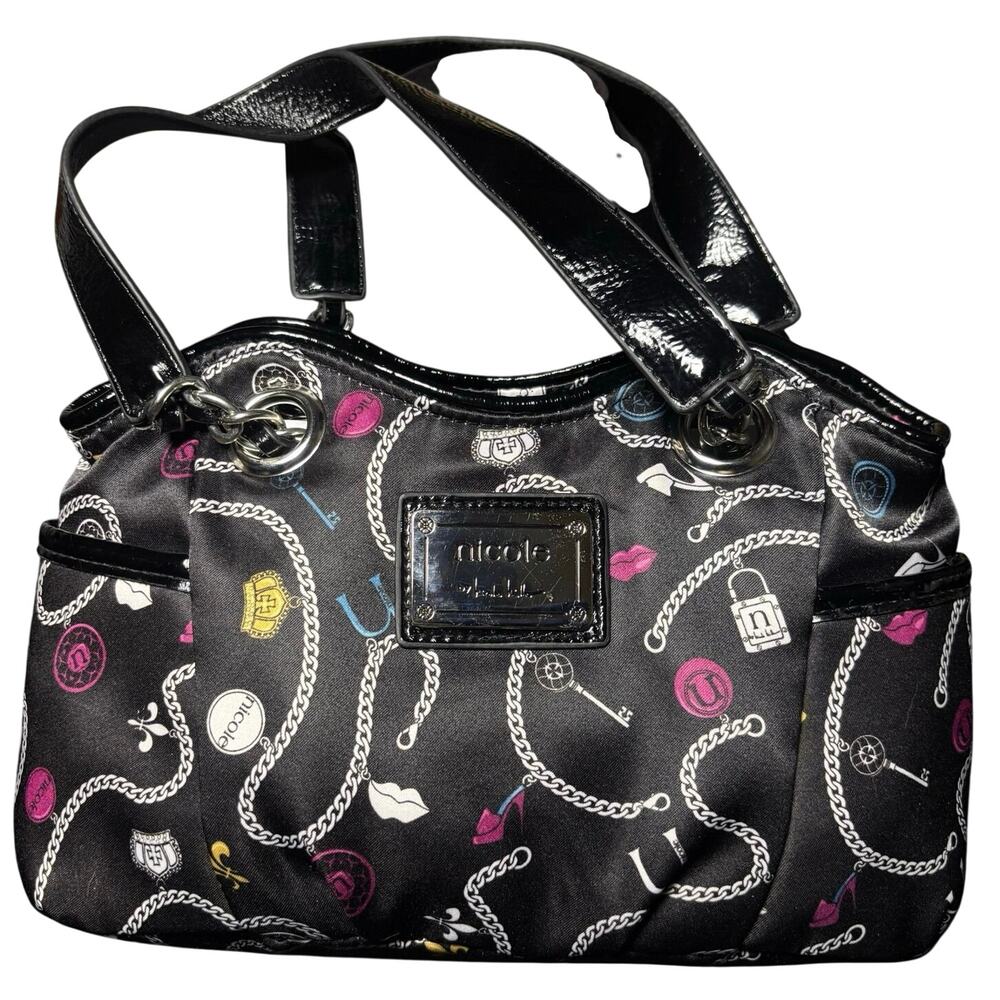 Black Chain Key Nicole Hiller Purse